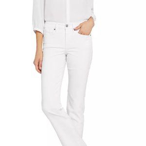 NYDJ Marilyn Straight Leg Optic White - NWT